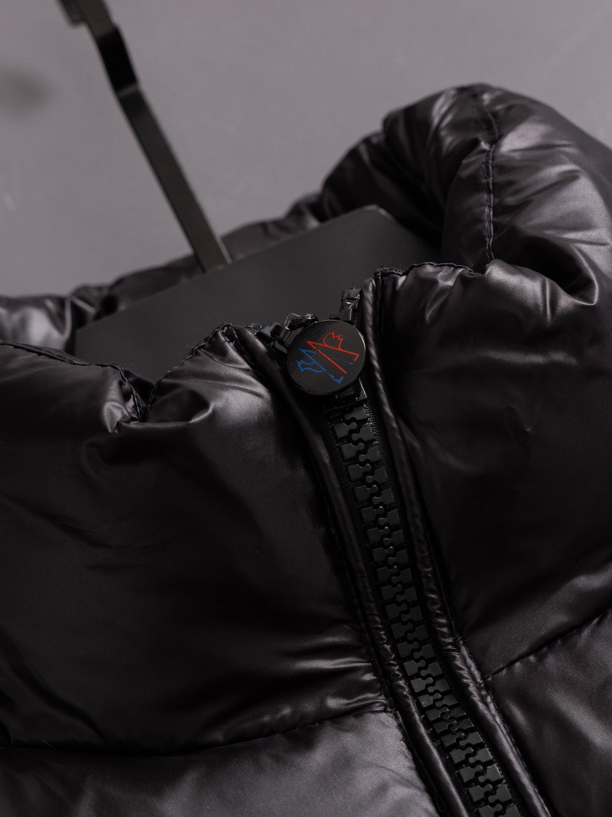 Moncler Three-Color Striped Short Down Jacket