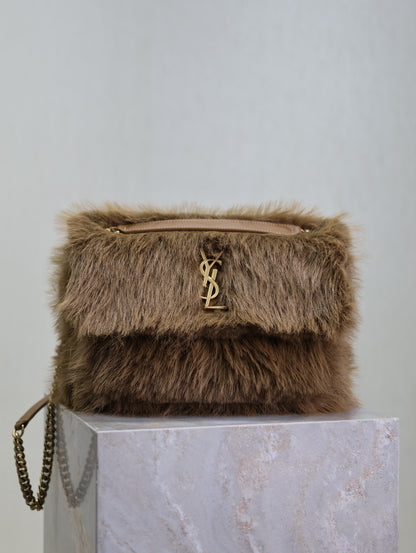 Saint Laurent Niki Rabbit Fur Shoulder Bag – Autumn/Winter Collection