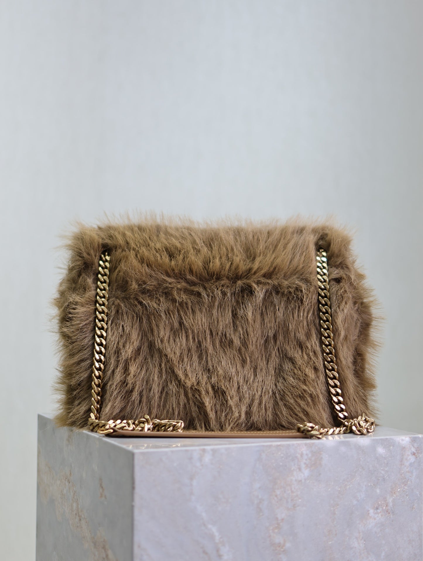 Saint Laurent Niki Rabbit Fur Shoulder Bag – Autumn/Winter Collection