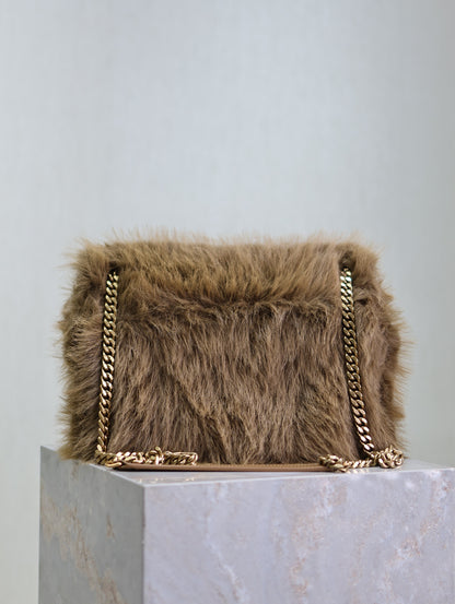 Saint Laurent Niki Rabbit Fur Shoulder Bag – Autumn/Winter Collection