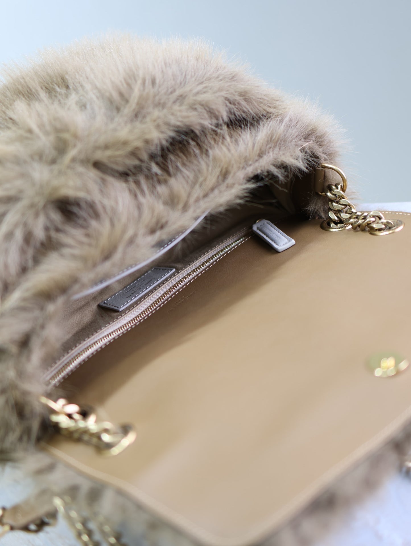 Saint Laurent Niki Rabbit Fur Shoulder Bag – Autumn/Winter Collection