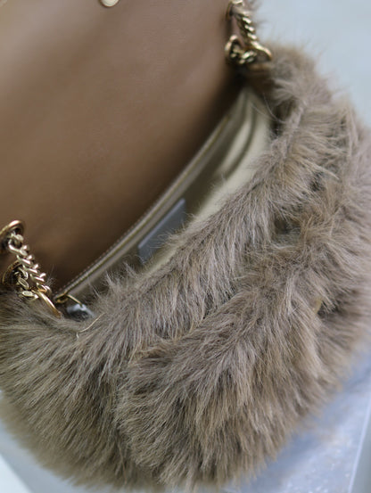 Saint Laurent Niki Rabbit Fur Shoulder Bag – Autumn/Winter Collection