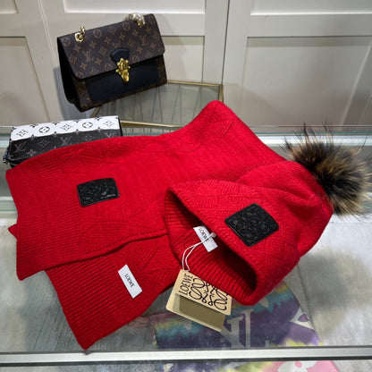 Loewe Classic Hat and Scarf Set
