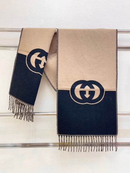 Gucci Jacquard Double-Sided Scarf – Autumn/Winter Collection