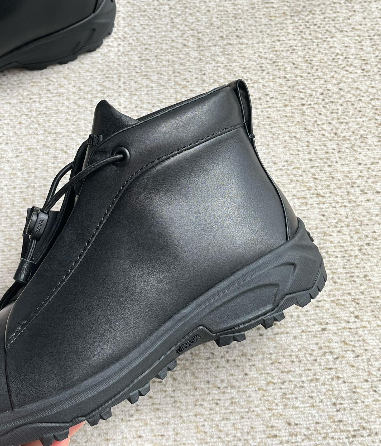 Zegna Triple Stitch Monte Suede High-Top Sneakers – 2024 Collection