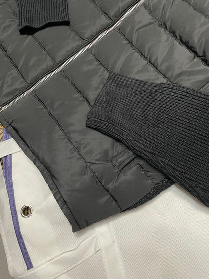 Moncler Men's Knit Down Spliced Sweater