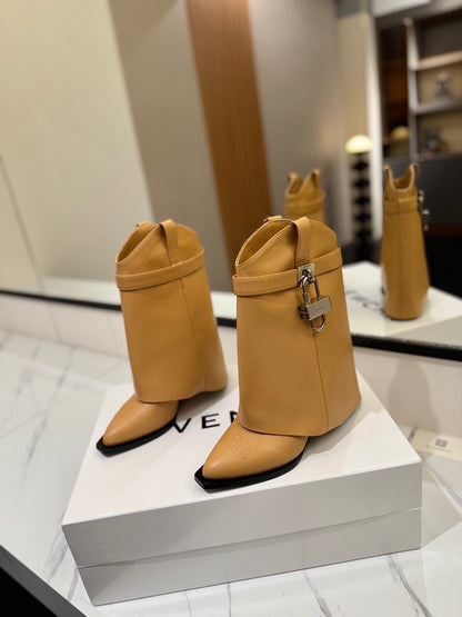 Givenchy High-Heel Embroidered Long Boots – 2024 SS
