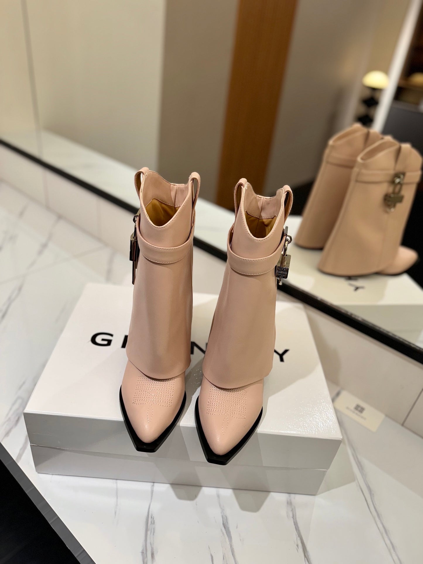 Givenchy High-Heel Embroidered Long Boots – 2024 SS