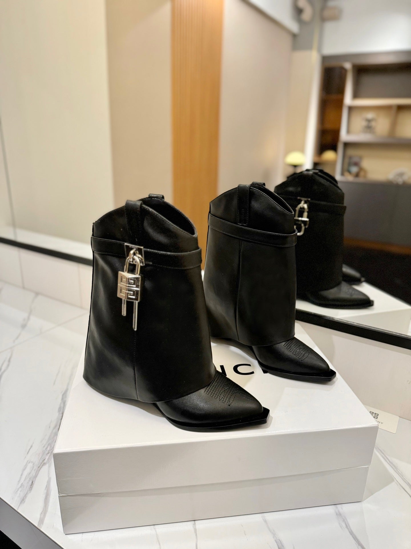 Givenchy High-Heel Embroidered Long Boots – 2024 SS