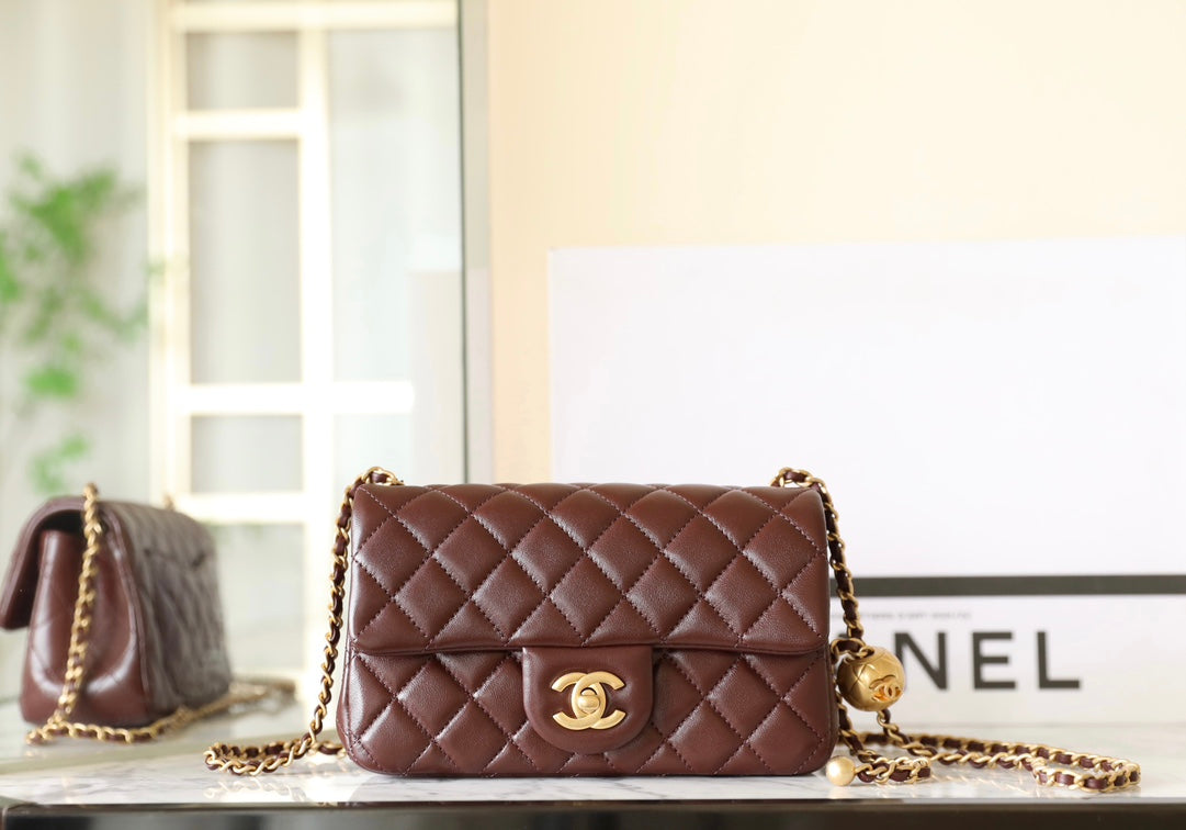 Chanel Gold Ball Mini Flap Bag