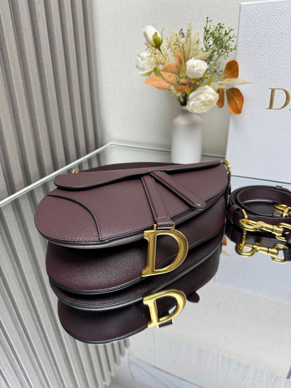 Dior Saddle Bag – Wine Red