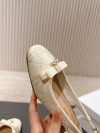 Dior D-Ramour Embroidered Cannage Ballet Flats – 2024 Spring/Summer Collection