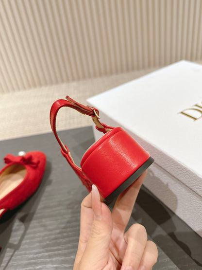 Dior D-Ramour Embroidered Cannage Ballet Flats – 2024 Spring/Summer Collection