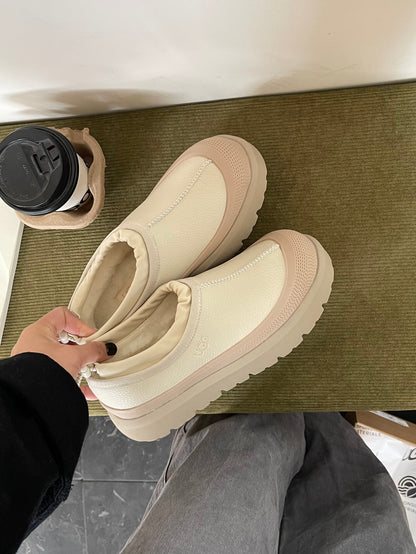 UGG Tasman Low-Top Leather Slippers