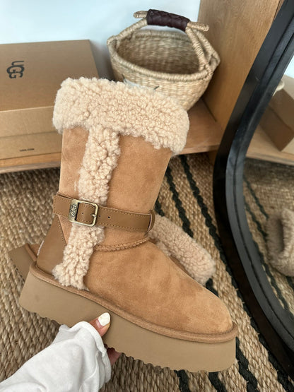 UGG Platform Shearling Snow Boots