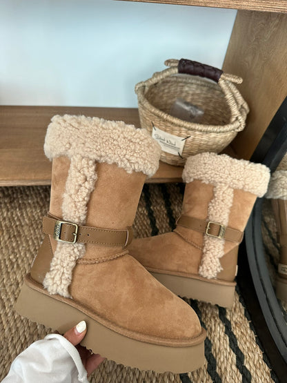 UGG Platform Shearling Snow Boots
