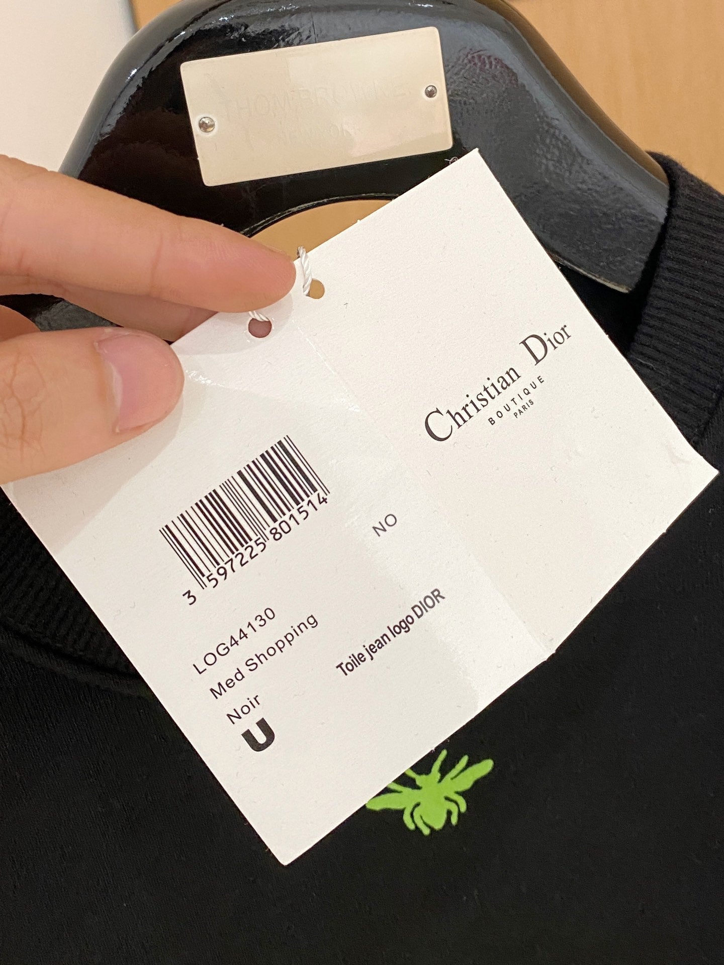 Dior Flocked Logo & Bee Crewneck Sweatshirt – 24SS