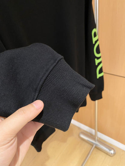 Dior Flocked Logo & Bee Crewneck Sweatshirt – 24SS