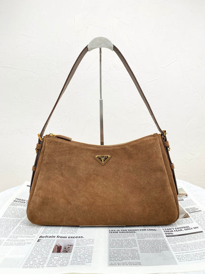Prada Suede Shoulder Bag
