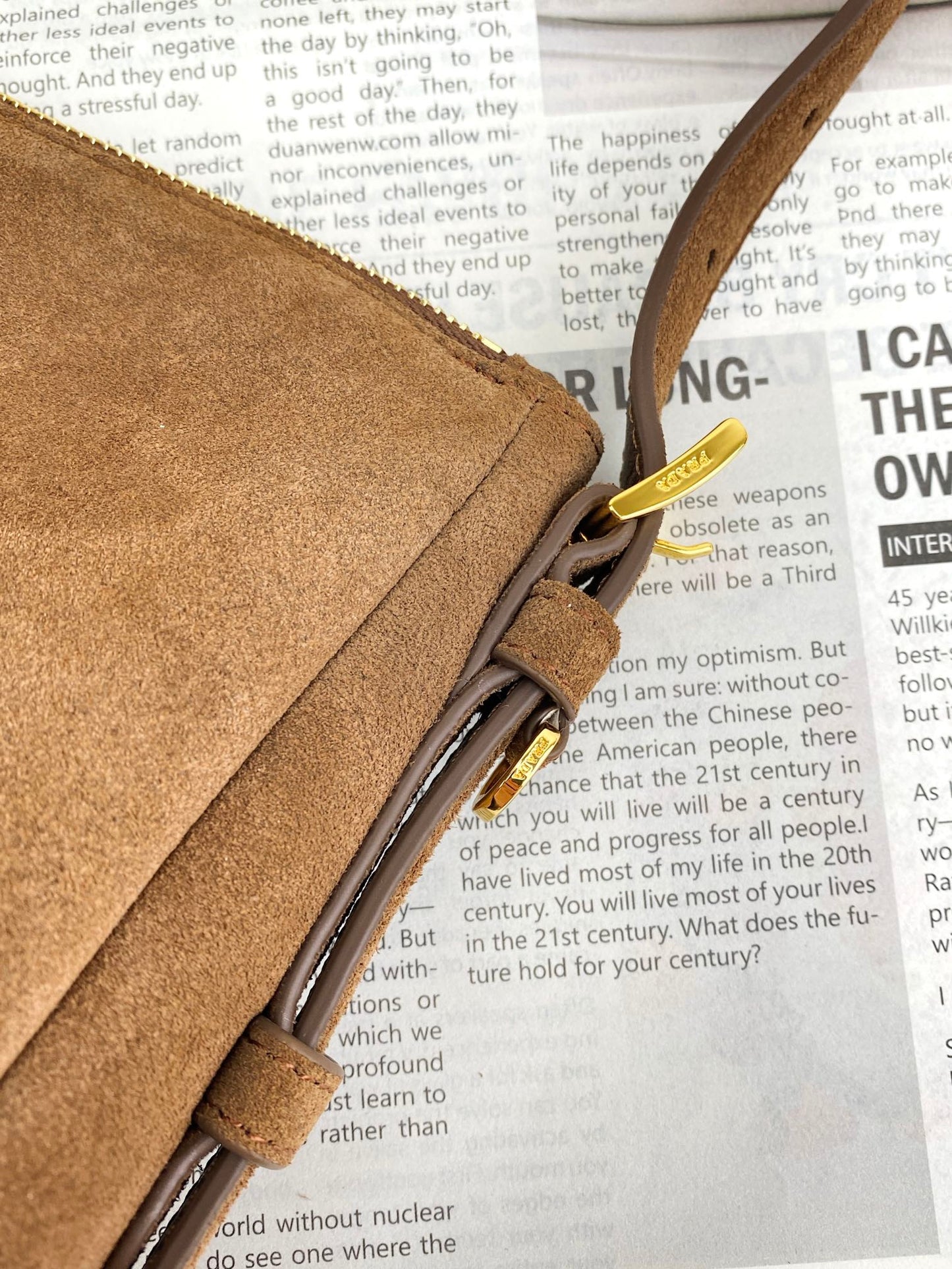 Prada Suede Shoulder Bag