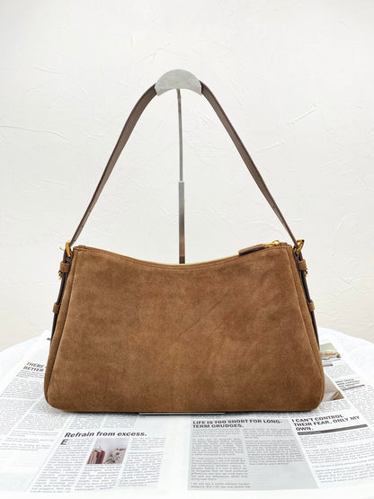 Prada Suede Shoulder Bag
