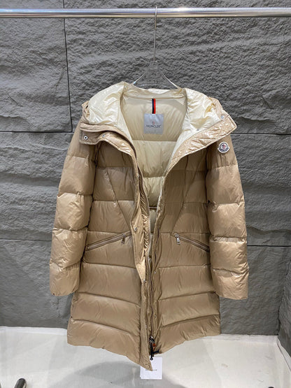 Moncler Bellevue Women's Long Belted Down Jacket