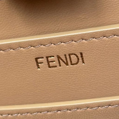 Fendi Peekaboo ISeeU Woven Leather Handbag