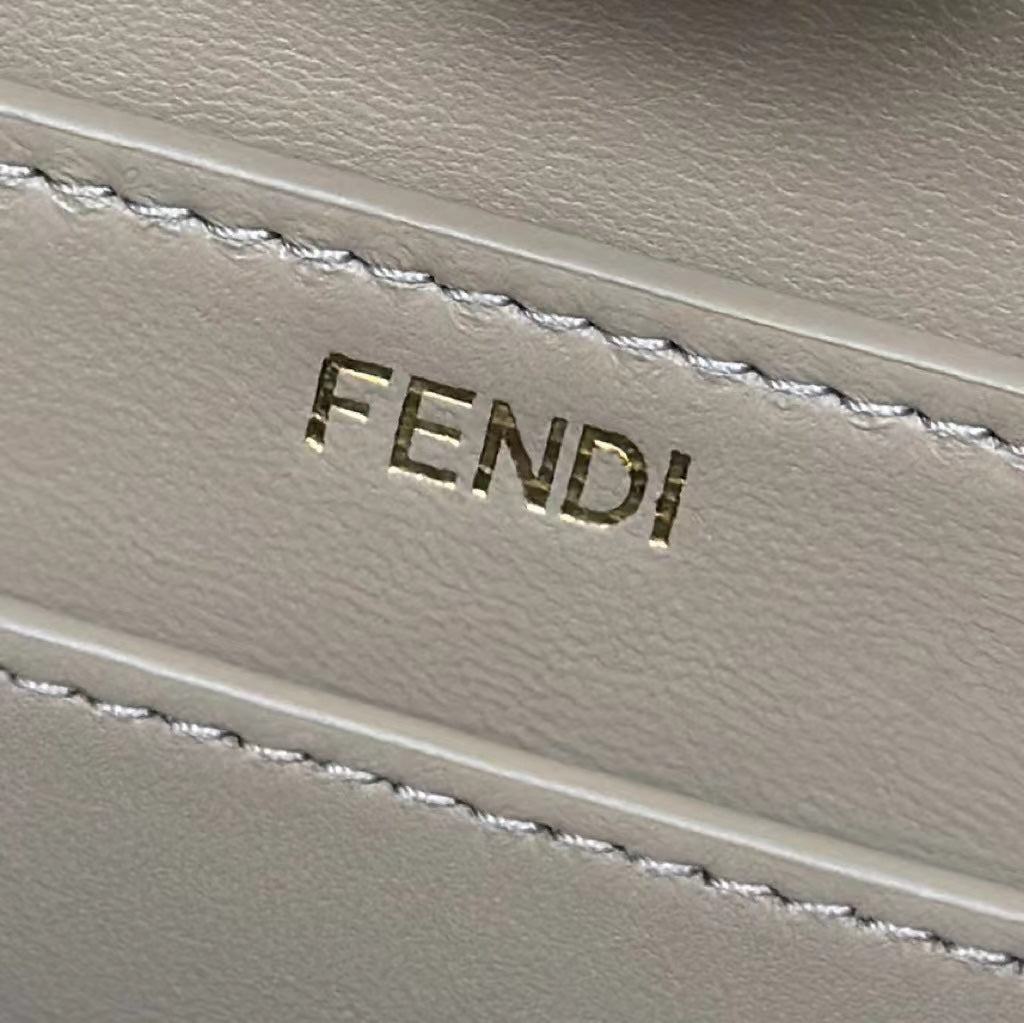 Fendi Peekaboo ISeeU Woven Leather Handbag