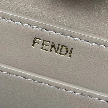 Fendi Peekaboo ISeeU Woven Leather Handbag