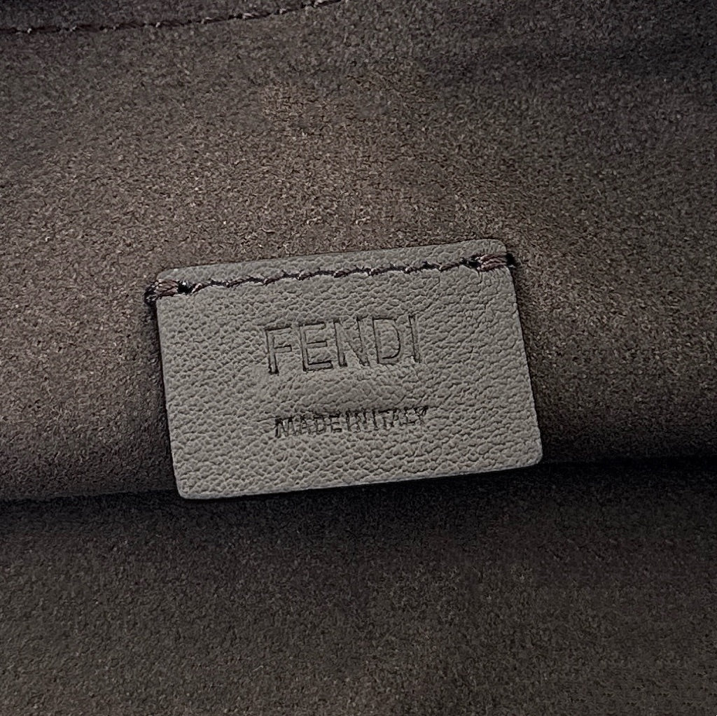Fendi Gradient Double F Logo Calfskin Clutch Bag