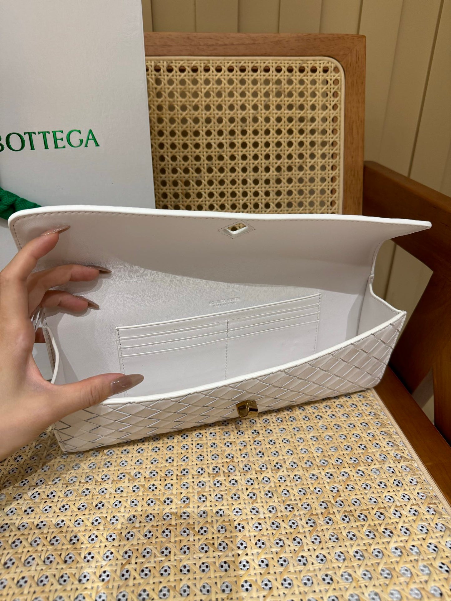 Bottega Veneta Andiamo Clutch Bag