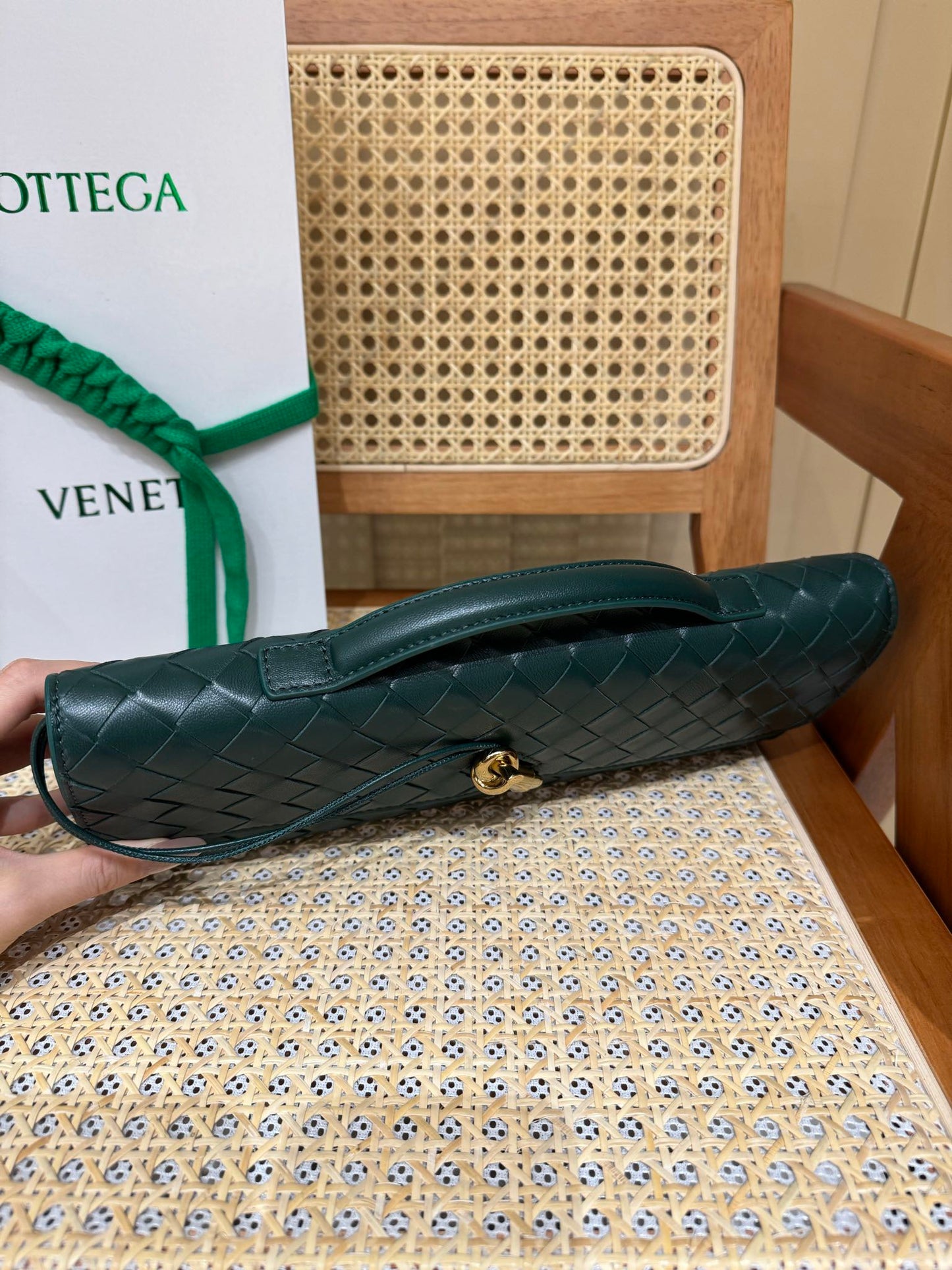 Bottega Veneta Andiamo Clutch Bag