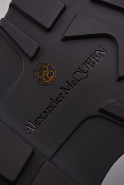 Alexander McQueen Tread Slick Front-Zip Ankle Boots