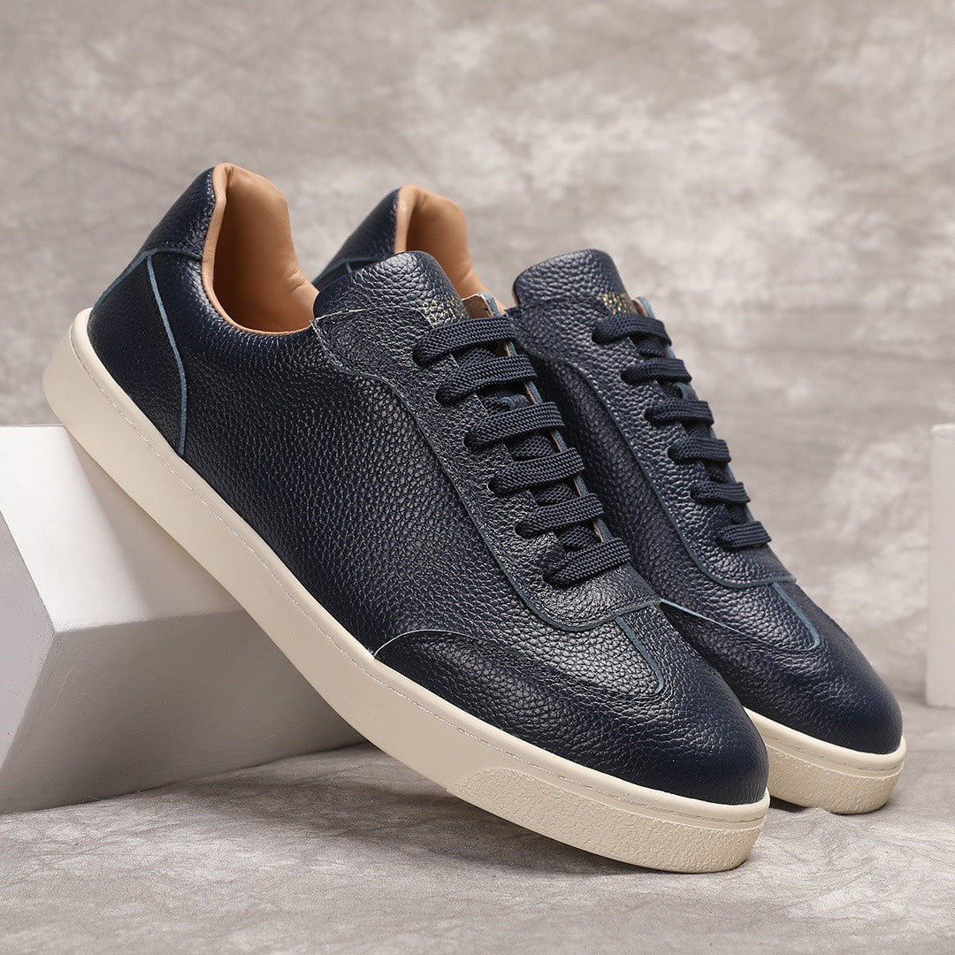 Brunello Cucinelli Calfskin and Suede Sneakers