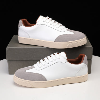 Brunello Cucinelli Calfskin and Suede Sneakers