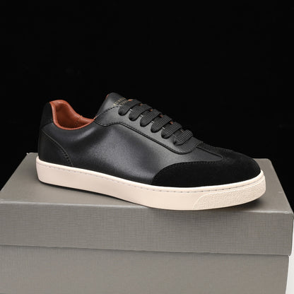 Brunello Cucinelli Calfskin and Suede Sneakers