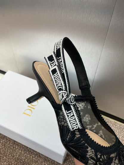 Dior J'Adior Oblique Jacquard Heeled Sandals – 2023 Spring/Summer Collection