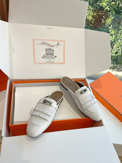 Hermès Calfskin Mules – 25SS/FW Collection