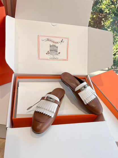 Hermès Calfskin Mules – 25SS/FW Collection