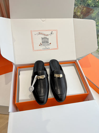 Hermès Calfskin Mules – 25SS/FW Collection