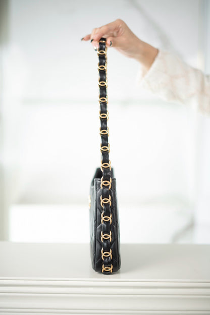 Chanel 24K Chunky Chain Hobo Bag
