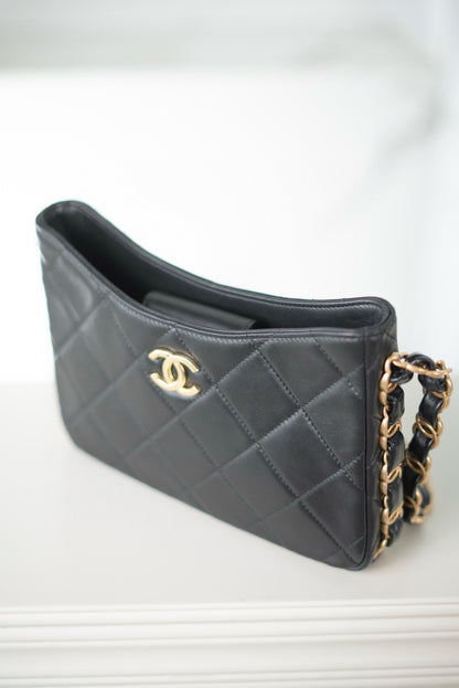 Chanel 24K Chunky Chain Hobo Bag
