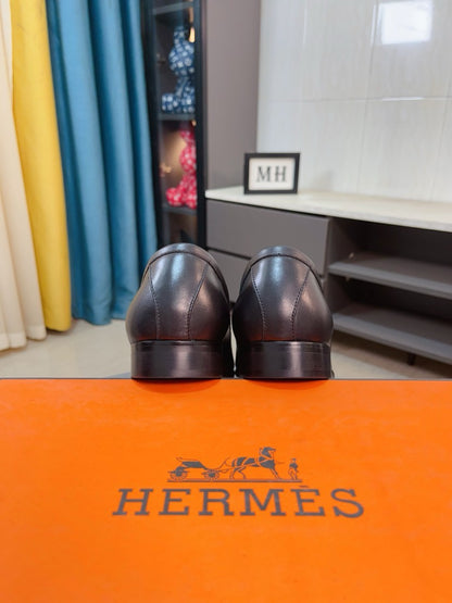 Hermès Business Leather Loafers