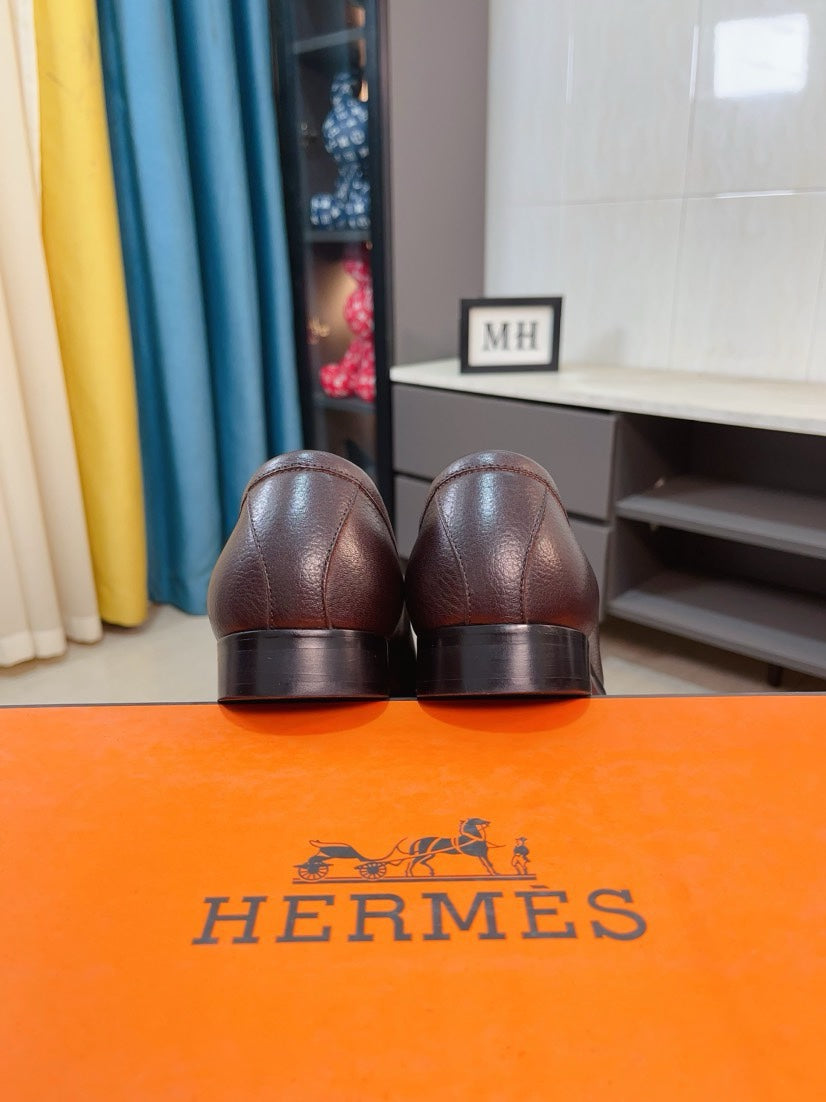 Hermès Business Leather Loafers
