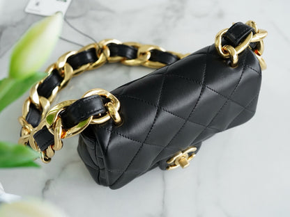 Chanel 22SS Mini Thick Chain CF Shoulder Bag