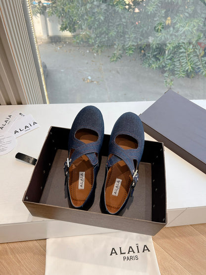Alaïa French Ballet Flats – 2025SS