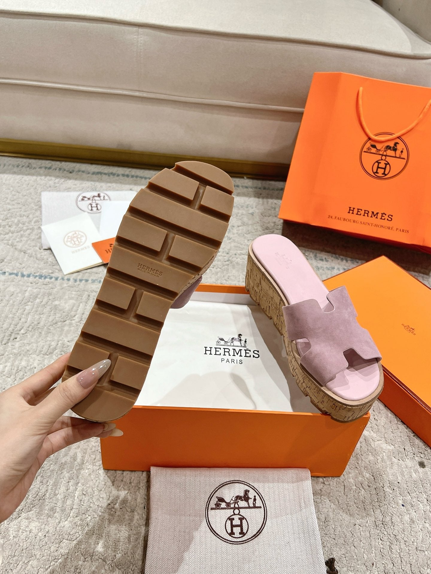 Hermès Wedge Sandals – 2024 Spring/Summer Collection