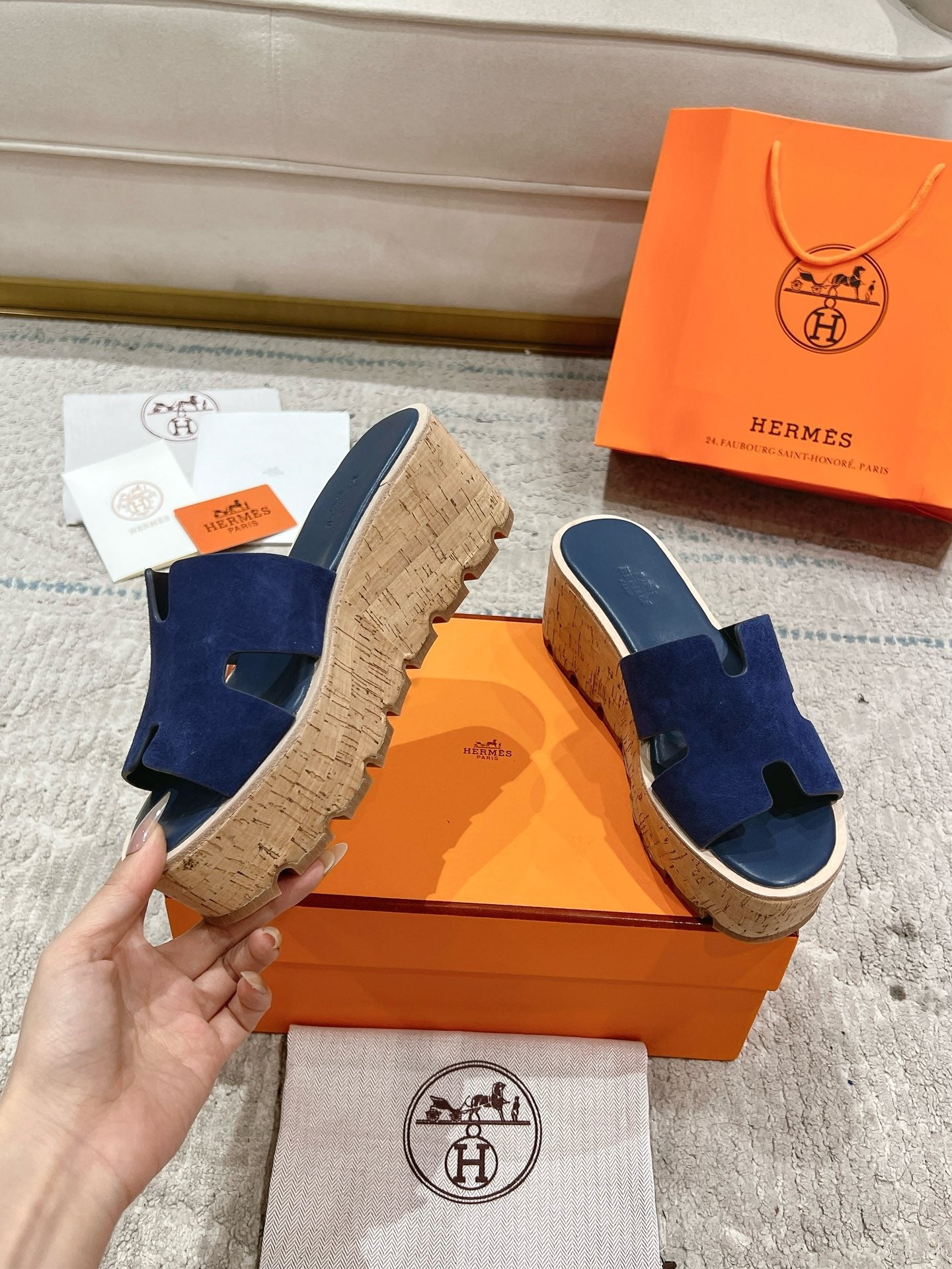 Hermès Wedge Sandals – 2024 Spring/Summer Collection