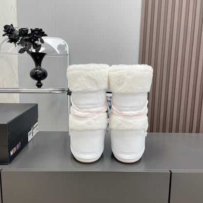 Moon Boot Furry Snow Boots – 2024FW