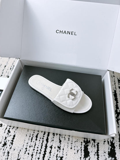Chanel Quilted Buckle Flat Sandals – 25 Collection – Spring/Summer
